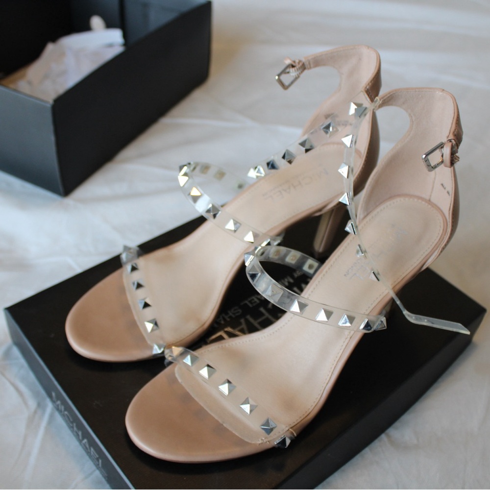 Studded Nude Heels
